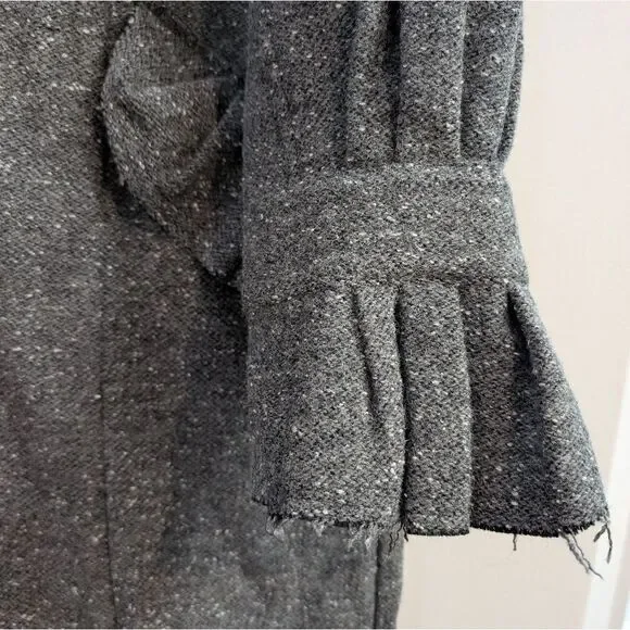 Free People Ellington Tweed Coat in Charcoal Sz M NWOT - Picture 11 of 13